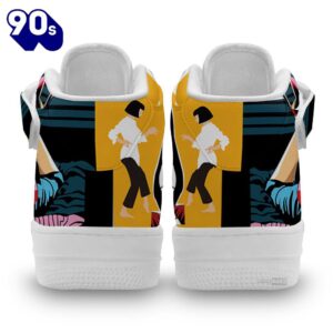 Pulp Fiction Mia Wallace High Top Air Force Shoes Custom Sneakers