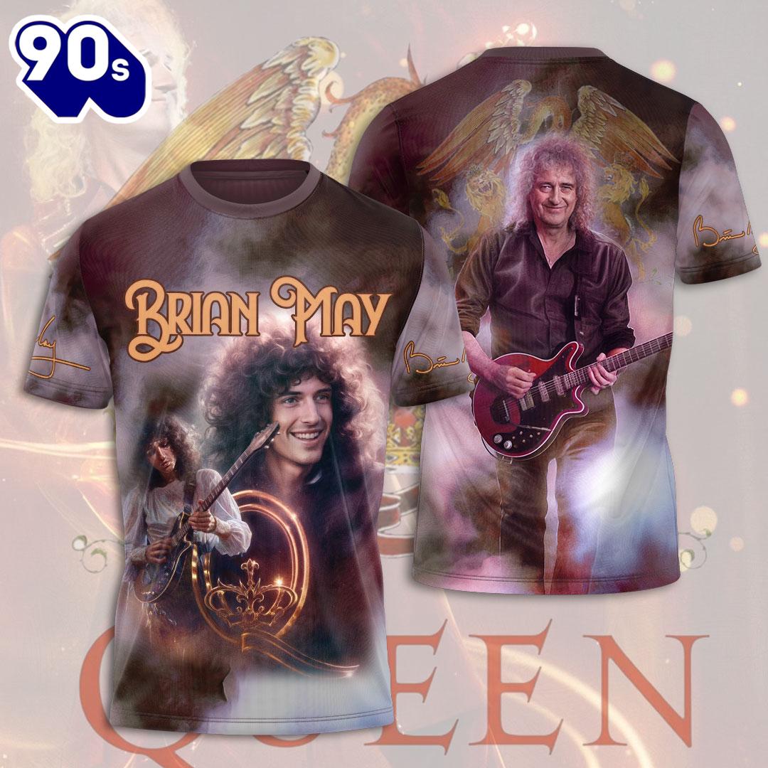 Queen Band x Brian May 3D Apparel Gift For Fans Rock Music 3D Shirt Queen Band x Brian May 3D Apparel Gift For Fans Rock Music 3D Shirt