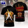Queen Band x Freddie Mercury 3D Apparel Gift For Fans Rock Music 3D Shirt