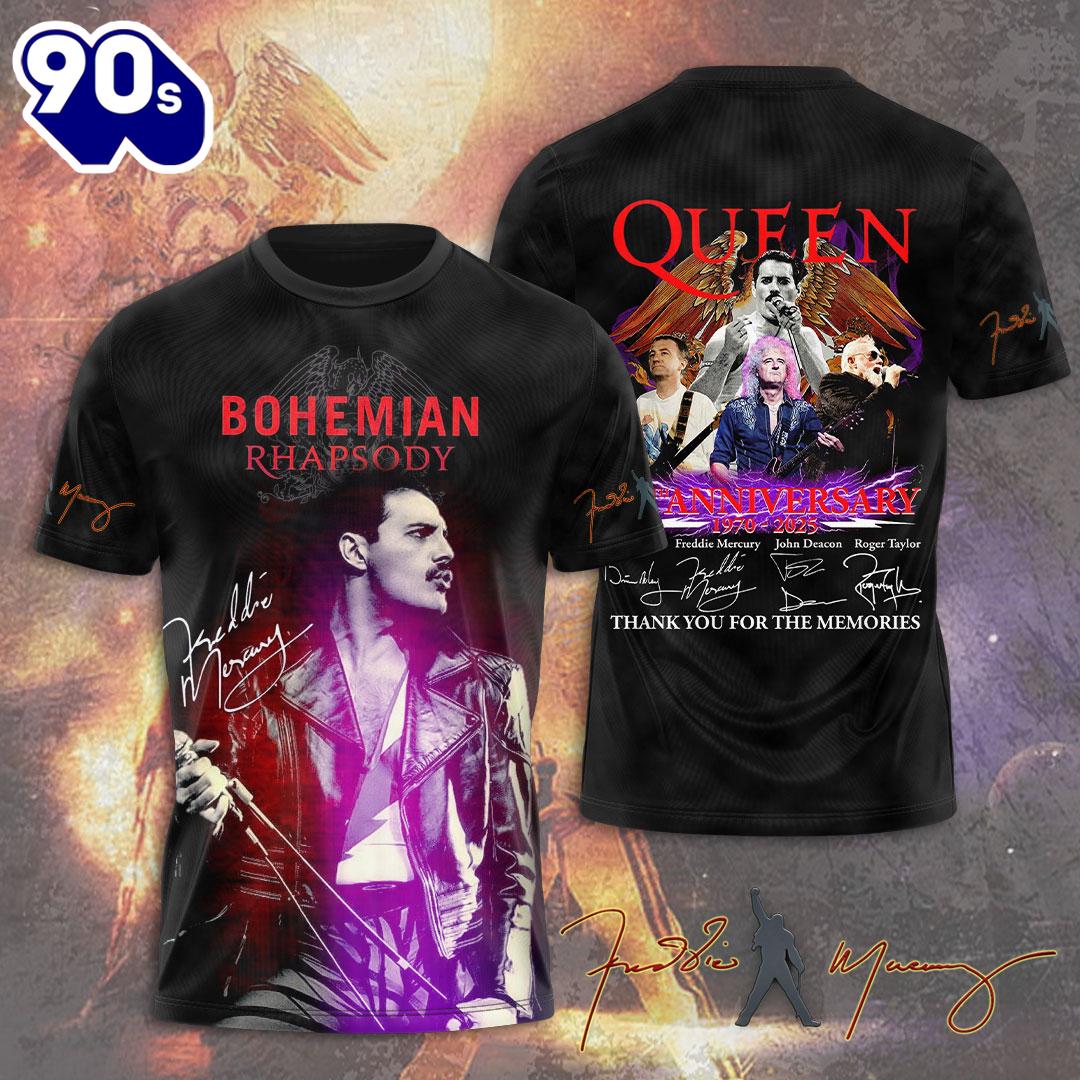 Queen Band x Freddie Mercury 3D Apparel New Trend Rock Music 3D Shirt Queen Band x Freddie Mercury 3D Apparel New Trend Rock Music 3D Shirt