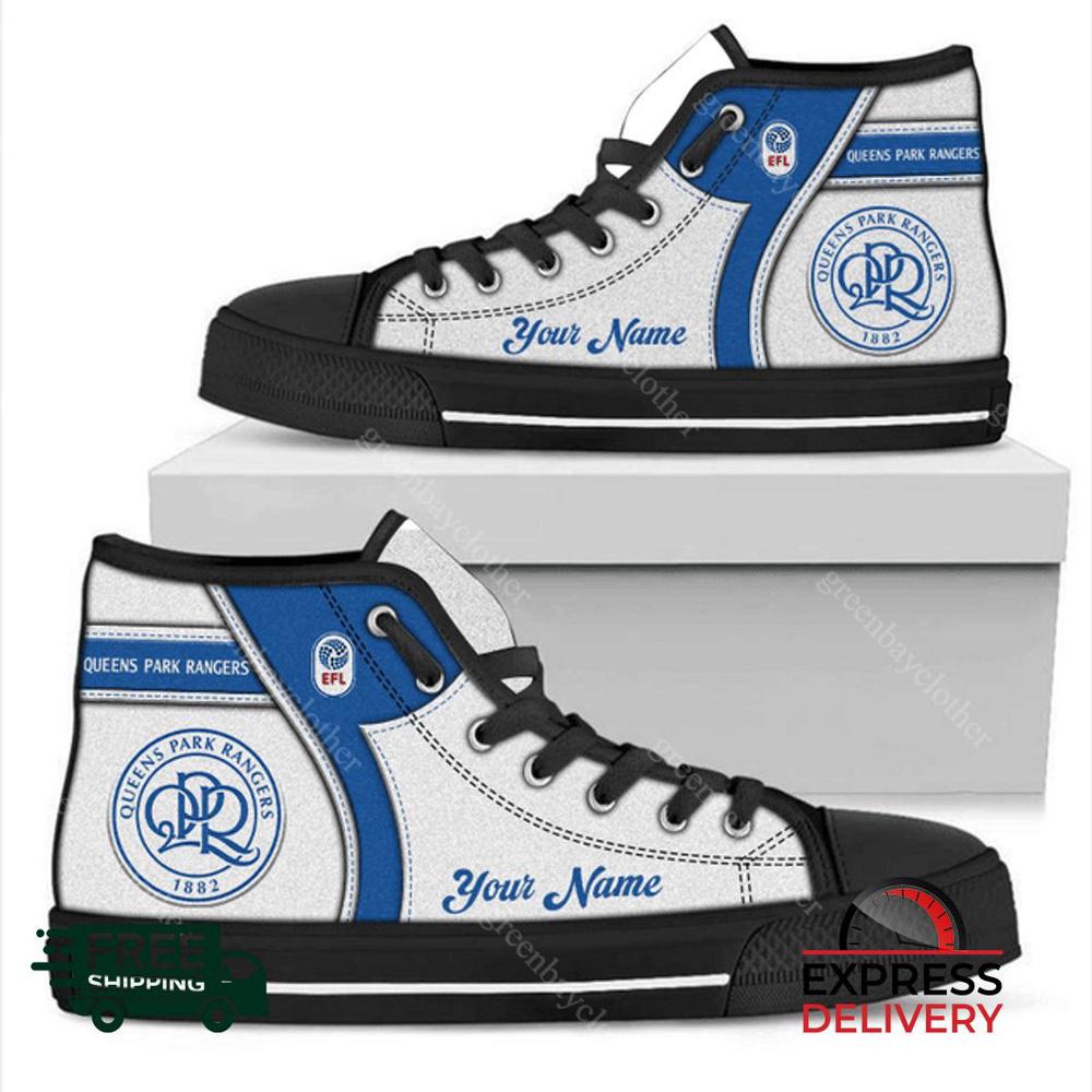 Queens Park Rangers Personalzied High Top Canvas Shoes Queens Park Rangers Personalzied High Top Canvas Shoes