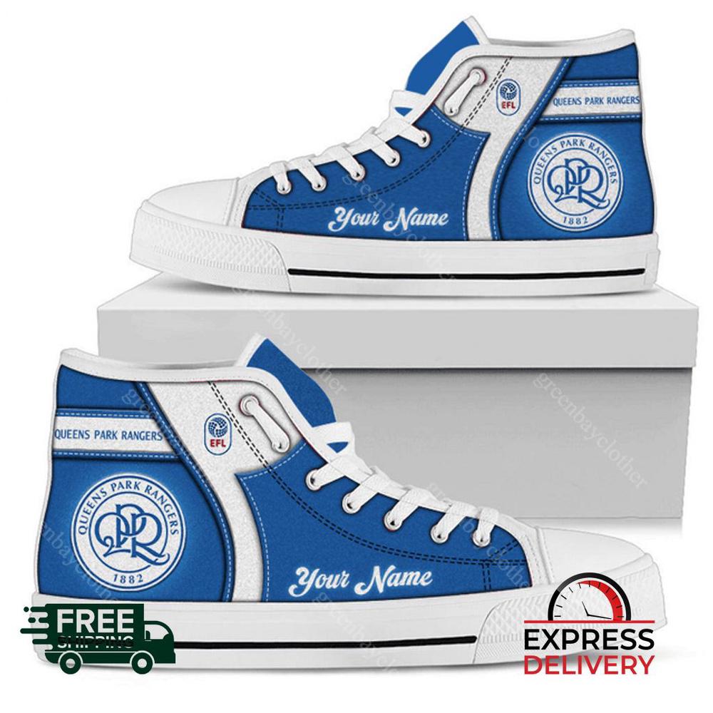 Queens Park Rangers Personalzied High Top Canvas Shoes Queens Park Rangers Personalzied High Top Canvas Shoes