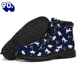 Rabbit Leather Boots Custom Shoes Funny For Rabbit Lover