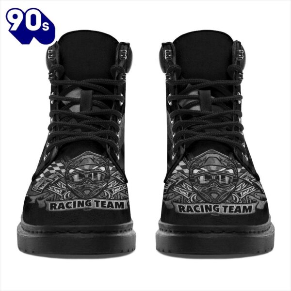 Racing Team Leather Boots Shoes Gift For Racer
