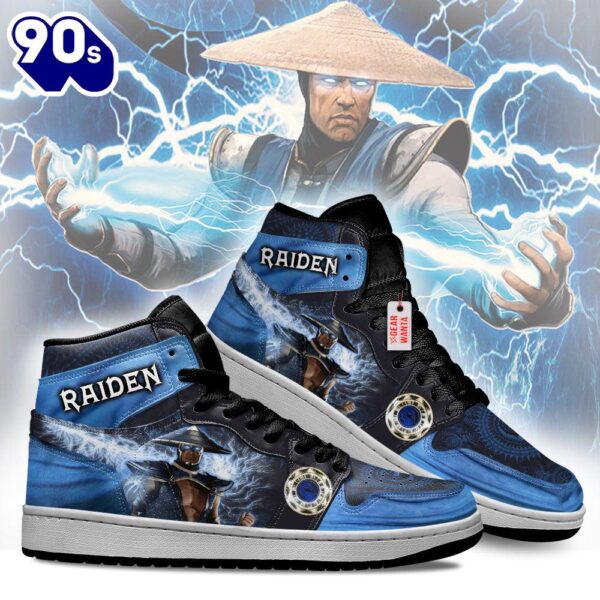 Raiden Mortal Kombat J1 Shoes Custom Sneakers For Fans
