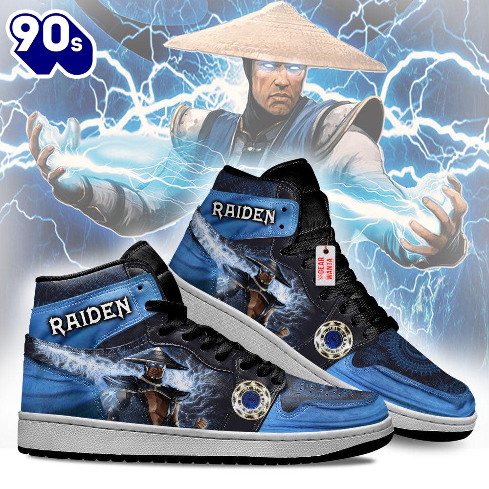 Raiden Mortal Kombat J1 Shoes Custom Sneakers For Fans Raiden Mortal Kombat J1 Shoes Custom Sneakers For Fans