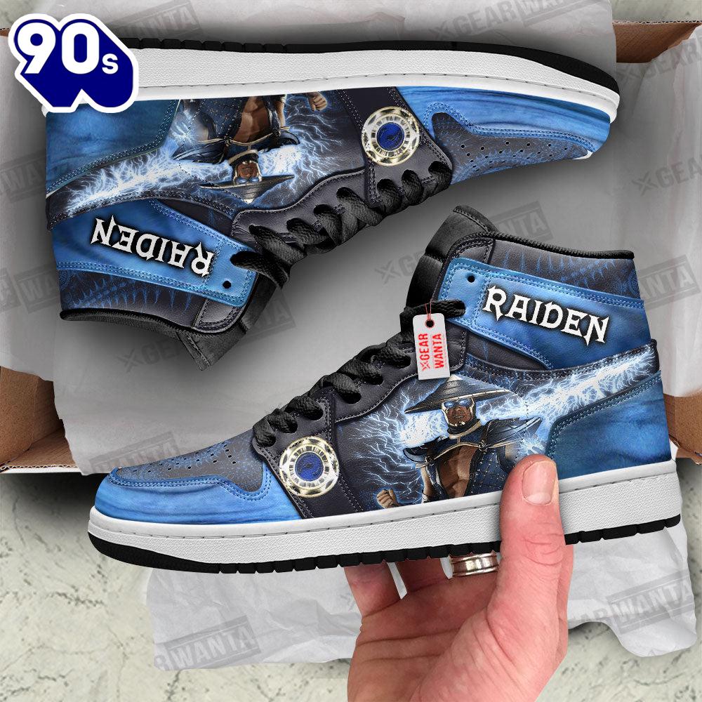 Raiden Mortal Kombat J1 Shoes Custom Sneakers For Fans Raiden Mortal Kombat J1 Shoes Custom Sneakers For Fans