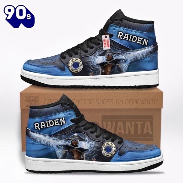 Raiden Mortal Kombat J1 Shoes Custom Sneakers For Fans
