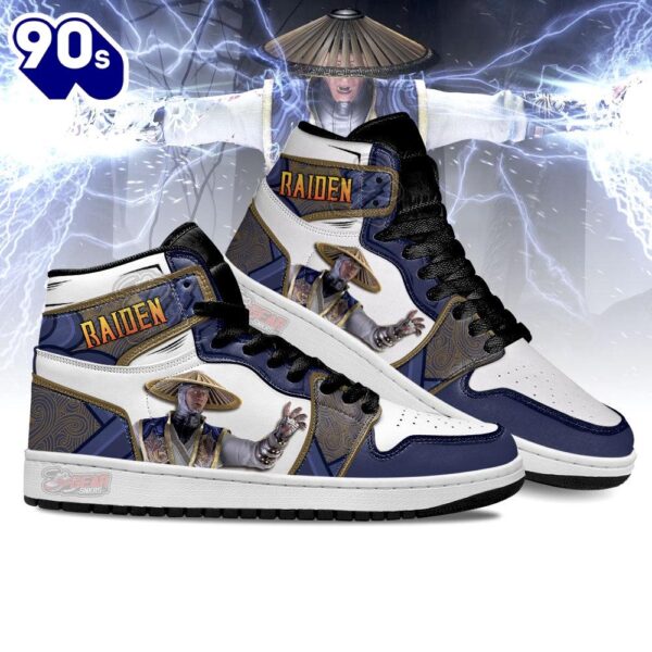 Raiden Mortal Kombat Shoes Custom For Fans V1