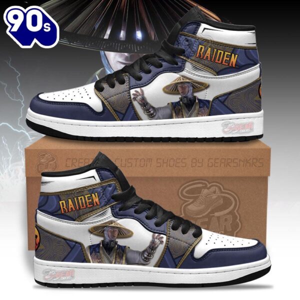Raiden Mortal Kombat Shoes Custom For Fans V1