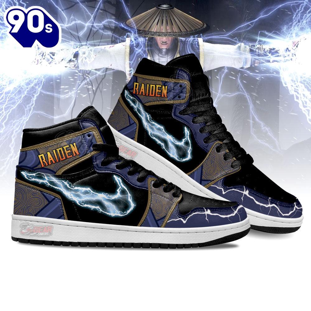 Raiden Mortal Kombat Shoes Custom For Fans Raiden Mortal Kombat Shoes Custom For Fans