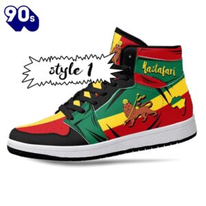 Rastafari Lion Of Judah JD1 Sneakers Custom Country