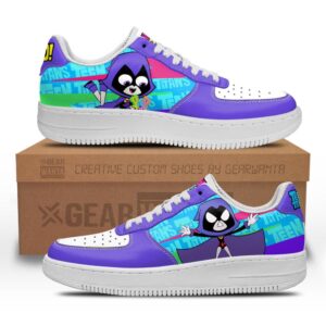 Raven Air Sneakers Custom Teen Titan Go Cartoon Shoes