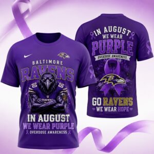 Ravens Purple Awareness Graphic T-Shirt