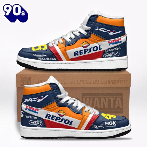RC211V Moto Custom J1 Shoes Custom Sneakers For Fans