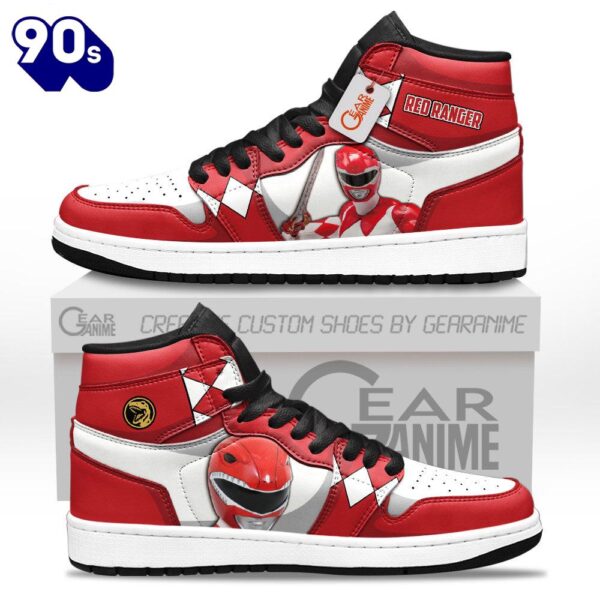 Red Ranger J1 Sneakers Custom Movies Shoes