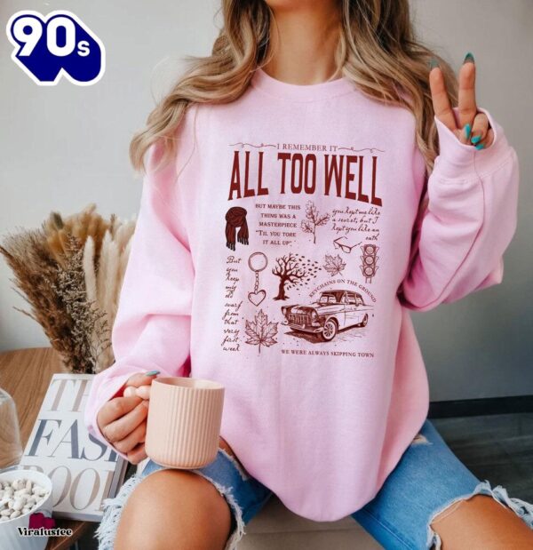 Red Scarf I Remember It All Too Well Sweatshirt