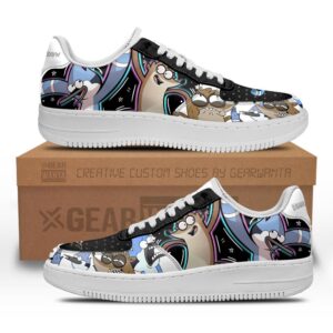 Regular Show Mordecai and Rigby Air Sneakers Custom Shoes