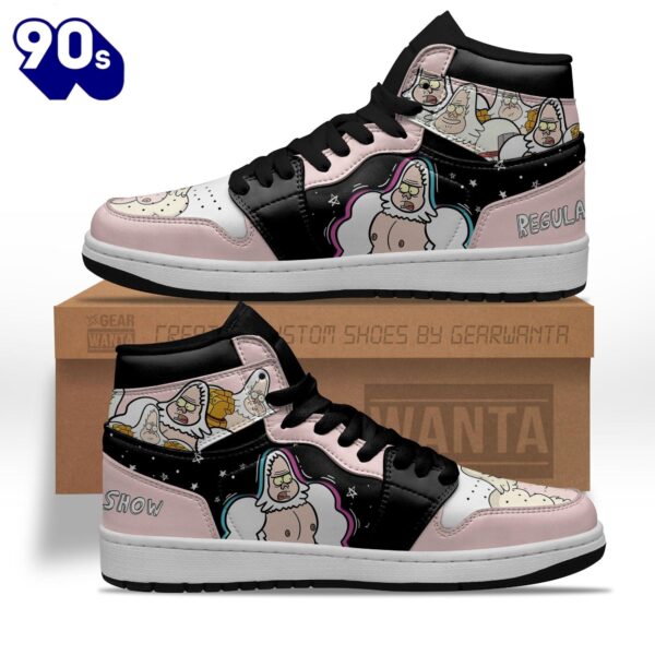 Regular Show Skips Walks Shoes Custom Sneakers Funny