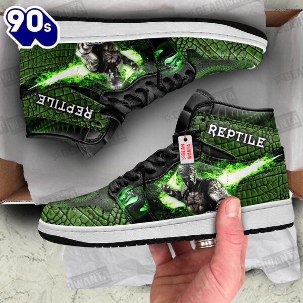 Reptile Mortal Kombat J1 Shoes Custom Sneakers For Fans