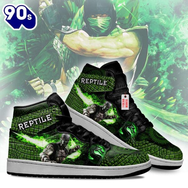 Reptile Mortal Kombat J1 Shoes Custom Sneakers For Fans