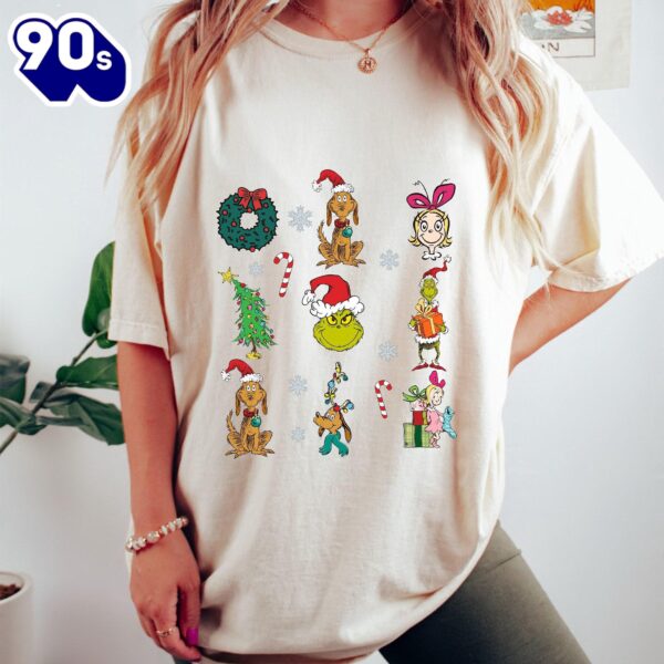 Retro Christmas Characters, Trendy Christmas Shirt