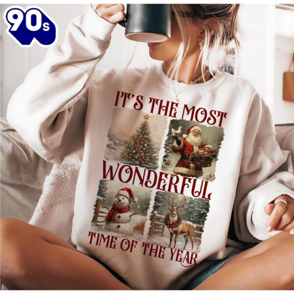 Retro Christmas Shirt, Its The Most Wonderful Time Of The Year Shirt