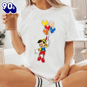 Retro Pinocchio Mickey Balloon Comfort…