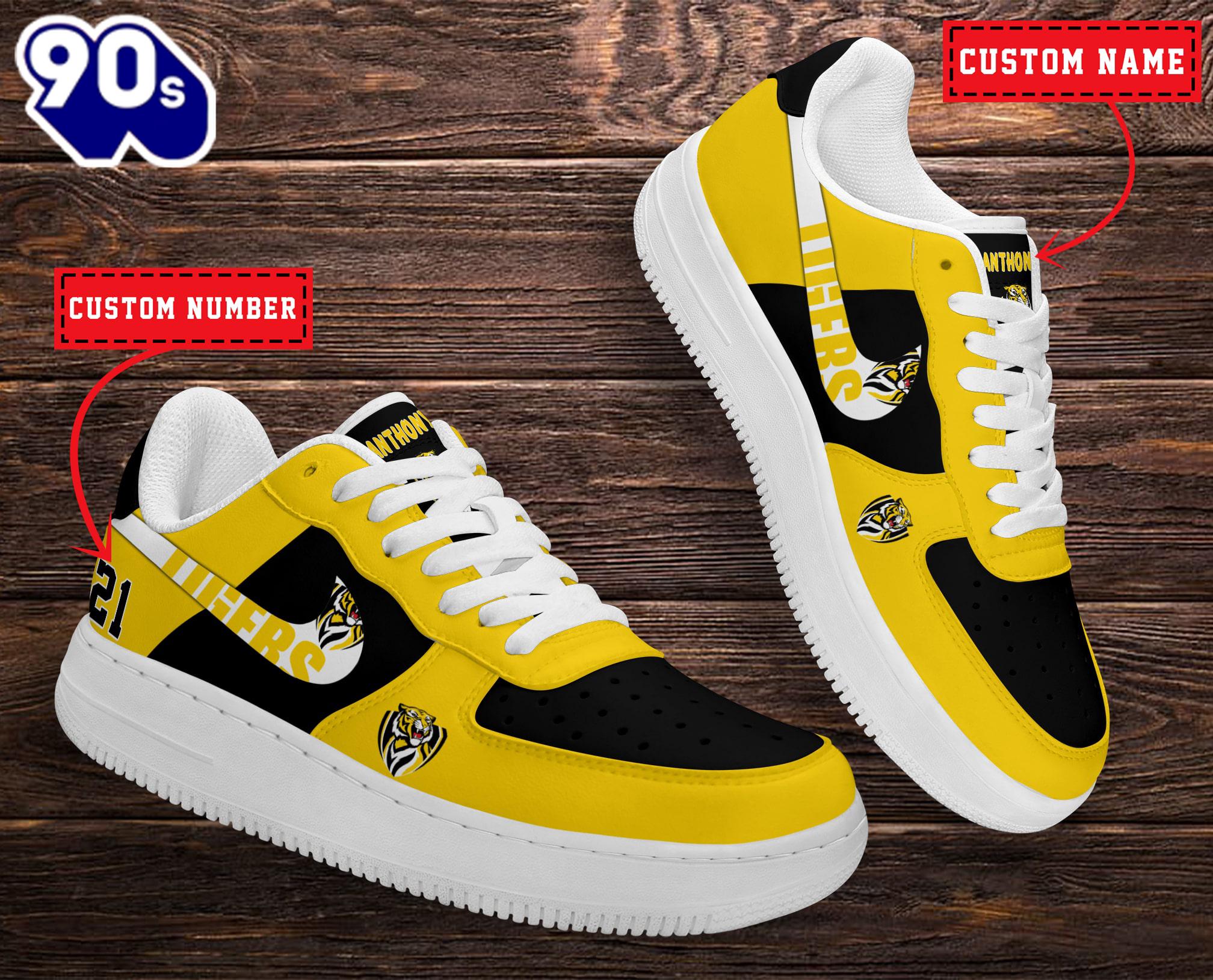Richmond Tigers AFL Personalized Air Force 1 Shoes Richmond Tigers AFL Personalized Air Force 1 Shoes