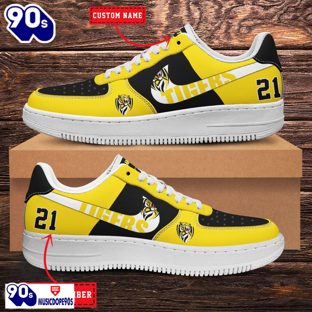 Richmond Tigers AFL Personalized Air Force 1 Shoes Richmond Tigers AFL Personalized Air Force 1 Shoes