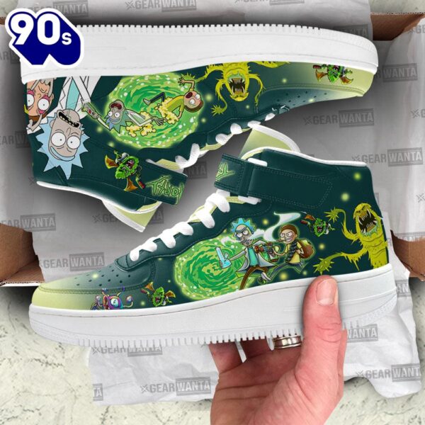 Rick and Morty High Top Air Force Shoes Custom Sneakers For Fans
