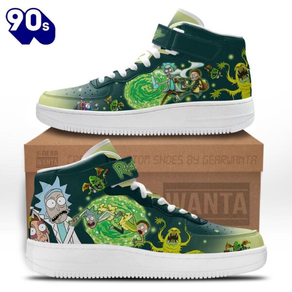 Rick and Morty High Top Air Force Shoes Custom Sneakers For Fans