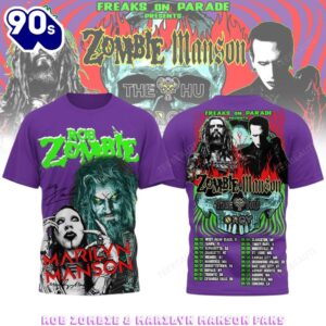 Rob Zombie & Marilyn Manson “Freaks on Parade” tour Lover 3D Shirt