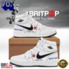 Robbie Williams BRITPOP World Tour 2026 White Air Jordan 1 Hightop Shoes , Music Sneakers