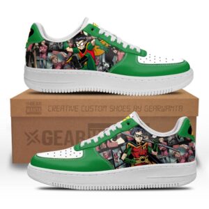 Robin Air Sneakers Custom Superhero Comic Shoes