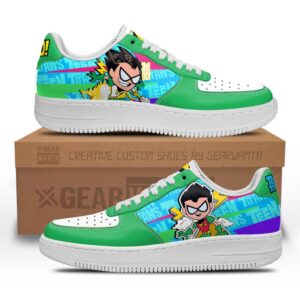 Robin Air Sneakers Custom Teen Titan Go Cartoon Shoes 1 Robin Air Sneakers Custom Teen Titan Go Cartoon Shoes