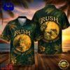 Rock Band Rush Caress Of Steel Hawaiian Shirt , Music Beach Hawaiian Shirt
