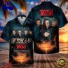 Rock Band Rush The Cool Ones Summer Aloha Hawaiian Shirt, Music Beach Hawaiian Shirt