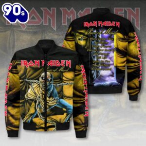 Rock Tour Iron Maiden 3D Bomber Jacket