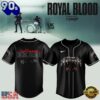 Royal Blood UK Tour 2026 Limited Edition Signature Black Baseball Jersey, Music Fan Baseball Jersey