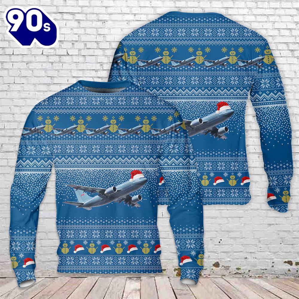 Royal Canadian Air Force Airbus 310 Christmas Sweater 1 Royal Canadian Air Force Airbus 310 Christmas Sweater 1