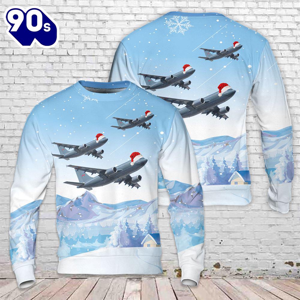 Royal Canadian Air Force Airbus 310 Christmas Sweater Royal Canadian Air Force Airbus 310 Christmas Sweater
