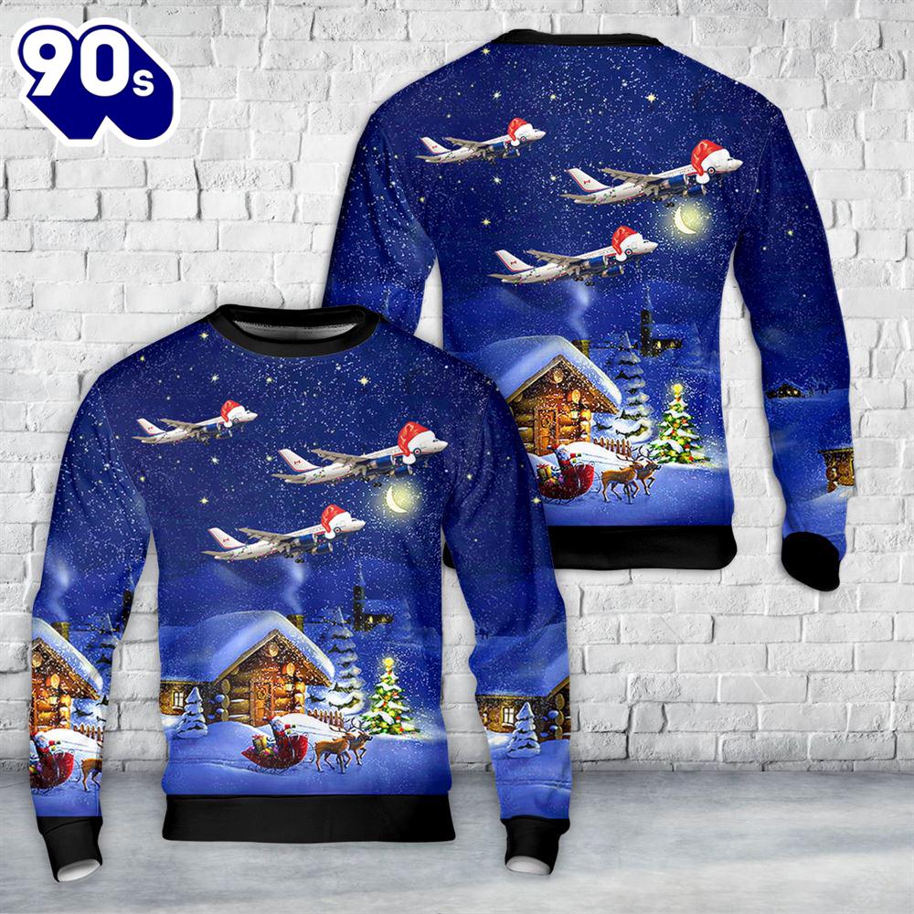 Royal Canadian Air Force Airbus 330 Christmas Sweater 1 Royal Canadian Air Force Airbus 330 Christmas Sweater 1
