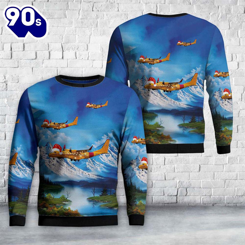Royal Canadian Air Force CC-295 Kingfisher Christmas Sweater Royal Canadian Air Force CC-295 Kingfisher Christmas Sweater
