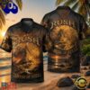Rush Rock Band Caress of Steel Hawaiian Shirt, Music Beach Hawaiian Shirt