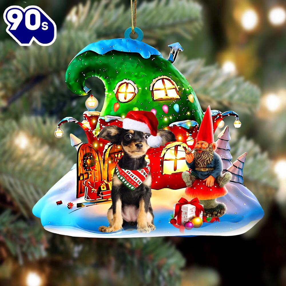 Russkiy Toy With Rudolph's House Christmas Ornament, Gift For Christmas Russkiy Toy With Rudolph's House Christmas Ornament, Gift For Christmas