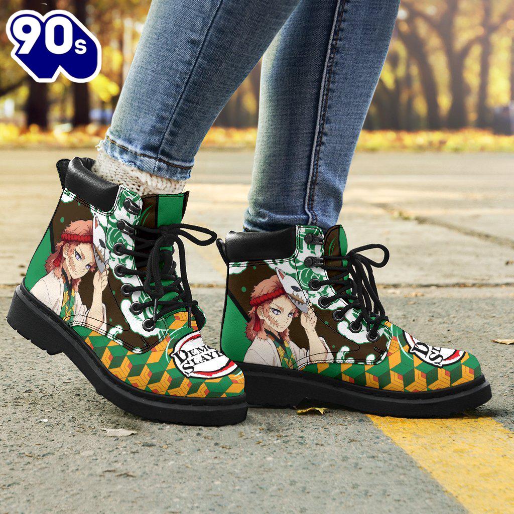 Sabito Leather Boots Shoes Demon Slayer Anime Fan Sabito Leather Boots Shoes Demon Slayer Anime Fan