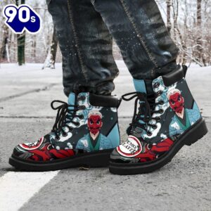 Sakonji Leather Boots Shoes Demon Slayer Anime Custom