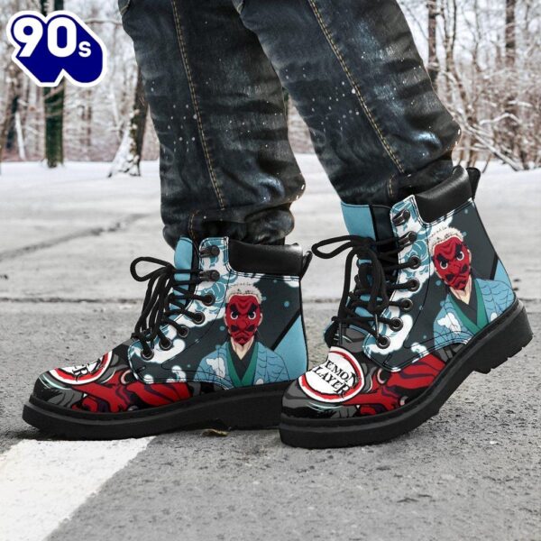 Sakonji Leather Boots Shoes Demon Slayer Anime Custom