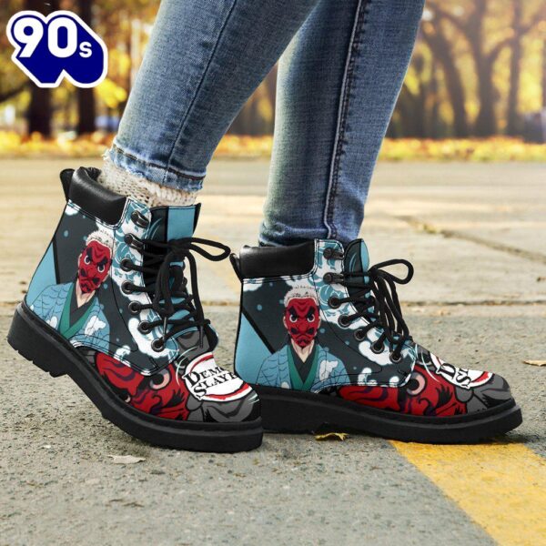 Sakonji Leather Boots Shoes Demon Slayer Anime Custom